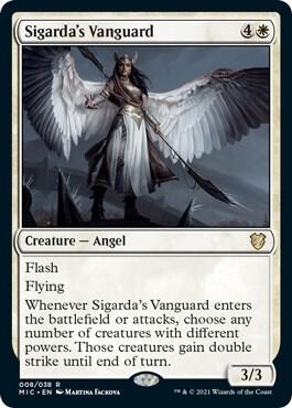 Sigarda's Vanguard card from Commander: Innistrad: Midnight Hunt