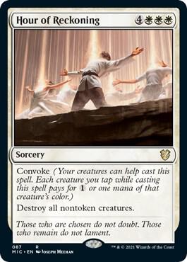 Hour of Reckoning card from Commander: Innistrad: Midnight Hunt