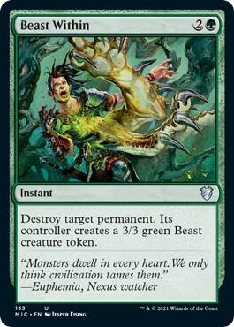 Beast Within card from Commander: Innistrad: Midnight Hunt
