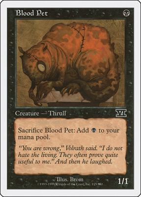 Blood Pet card from Classic Sixth Edition