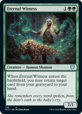 Eternal Witness card from Commander: Innistrad: Midnight Hunt