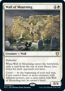 Wall of Mourning card from Commander: Innistrad: Midnight Hunt