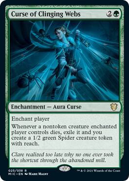 Curse of Clinging Webs card from Commander: Innistrad: Midnight Hunt
