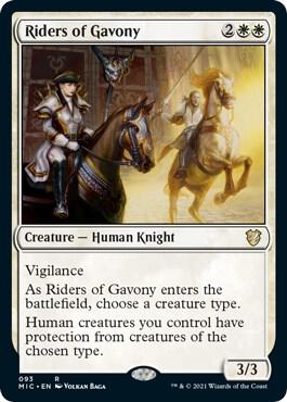 Riders of Gavony card from Commander: Innistrad: Midnight Hunt