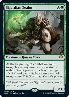 Sigardian Zealot card from Commander: Innistrad: Midnight Hunt