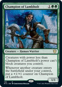 Champion of Lambholt card from Commander: Innistrad: Midnight Hunt
