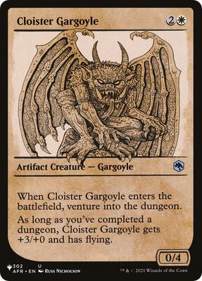 Cloister Gargoyle (Showcase) card from The List Reprints