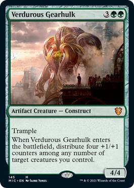Verdurous Gearhulk card from Commander: Innistrad: Midnight Hunt