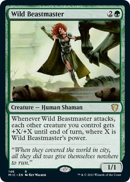 Wild Beastmaster card from Commander: Innistrad: Midnight Hunt