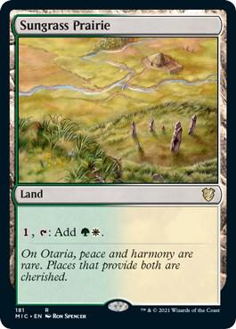 Sungrass Prairie card from Commander: Innistrad: Midnight Hunt