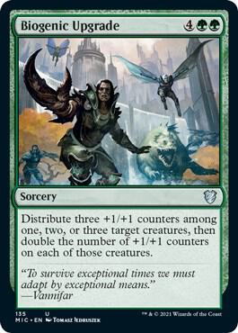 Biogenic Upgrade card from Commander: Innistrad: Midnight Hunt