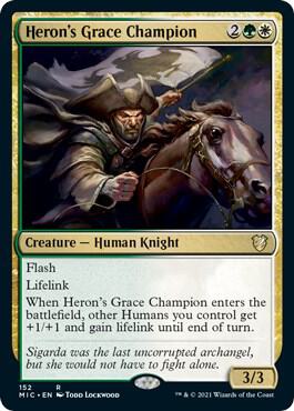 Heron's Grace Champion card from Commander: Innistrad: Midnight Hunt