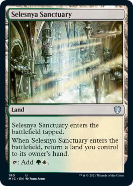 Selesnya Sanctuary card from Commander: Innistrad: Midnight Hunt