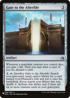 Gate to the Afterlife card from The List Reprints