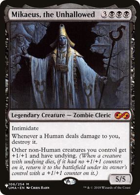 Mikaeus, the Unhallowed card from The List Reprints