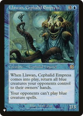 Llawan, Cephalid Empress card from The List Reprints