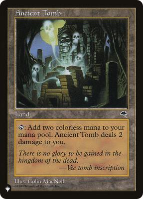 Ancient Tomb card from The List Reprints