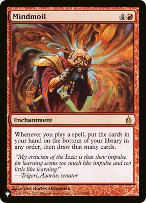 Mindmoil card from The List Reprints