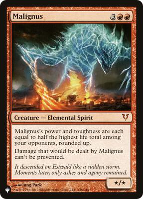 Malignus card from The List Reprints
