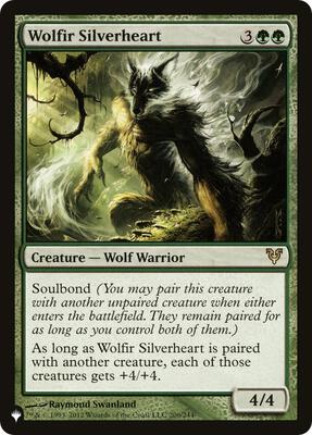 Wolfir Silverheart card from The List Reprints