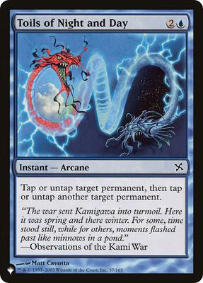 Toils of Night and Day card from The List Reprints