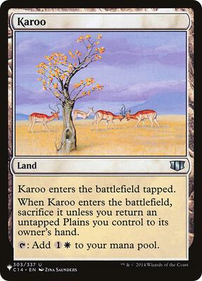 Karoo (C14) card from The List Reprints