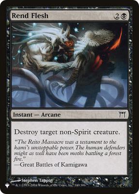 Rend Flesh card from The List Reprints