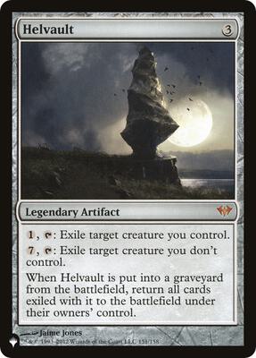 Helvault card from The List Reprints
