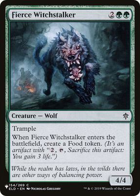 Fierce Witchstalker card from The List Reprints