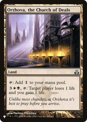 Orzhova, the Church of Deals card from The List Reprints