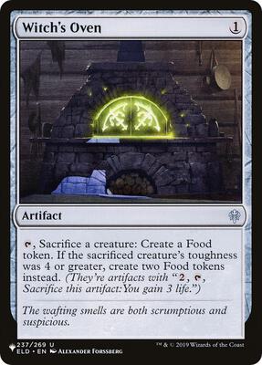 Witch's Oven card from The List Reprints