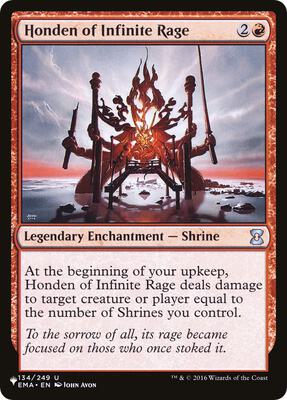 Honden of Infinite Rage card from The List Reprints