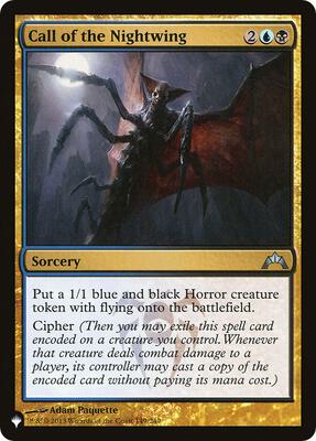 Call of the Nightwing (GTC) card from The List Reprints