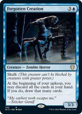 Forgotten Creation card from Commander: Innistrad: Midnight Hunt
