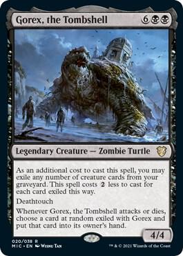 Gorex, the Tombshell card from Commander: Innistrad: Midnight Hunt