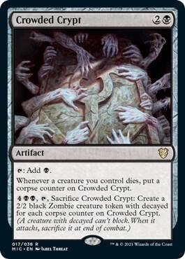 Crowded Crypt card from Commander: Innistrad: Midnight Hunt
