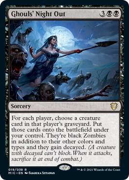 Ghouls' Night Out card from Commander: Innistrad: Midnight Hunt