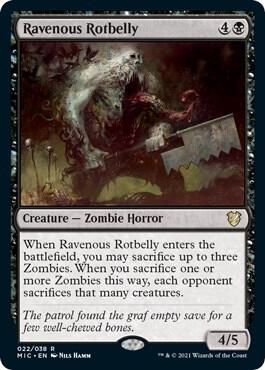 Ravenous Rotbelly card from Commander: Innistrad: Midnight Hunt