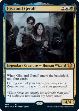 Gisa and Geralf card from Commander: Innistrad: Midnight Hunt