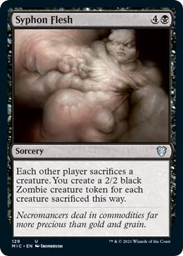 Syphon Flesh card from Commander: Innistrad: Midnight Hunt