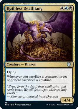 Ruthless Deathfang card from Commander: Innistrad: Midnight Hunt