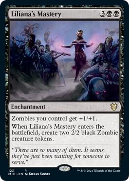 Liliana's Mastery card from Commander: Innistrad: Midnight Hunt