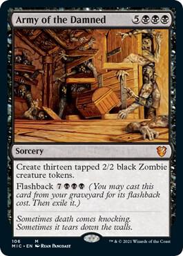 Army of the Damned card from Commander: Innistrad: Midnight Hunt