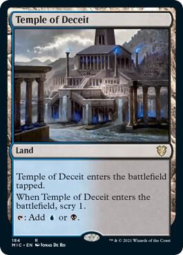 Temple of Deceit card from Commander: Innistrad: Midnight Hunt