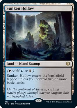 Sunken Hollow card from Commander: Innistrad: Midnight Hunt