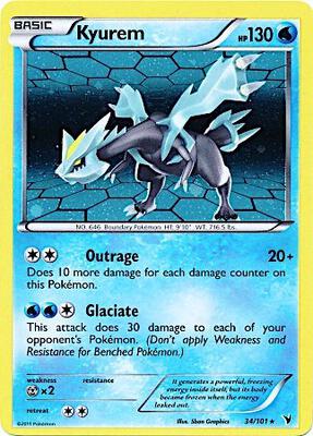 Kyurem - 34/101 (Cosmos Holo) card from Miscellaneous Cards & Products