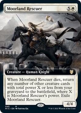 Moorland Rescuer (Extended Art) card from Commander: Innistrad: Midnight Hunt