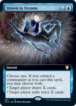 Drown in Dreams (Extended Art) card from Commander: Innistrad: Midnight Hunt