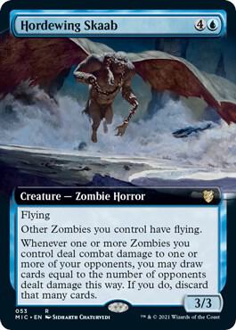 Hordewing Skaab (Extended Art) card from Commander: Innistrad: Midnight Hunt