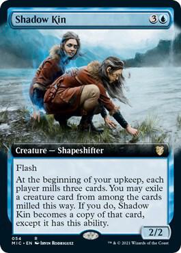 Shadow Kin (Extended Art) card from Commander: Innistrad: Midnight Hunt